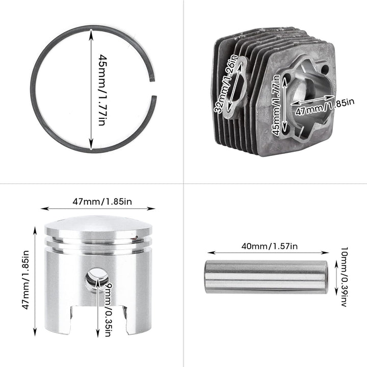 Zylinder-Kolben-Dichtungssatz, Aluminiumlegierung-Motor-Zylinder-Kit Anti-Verschleiss für 80cc motor
