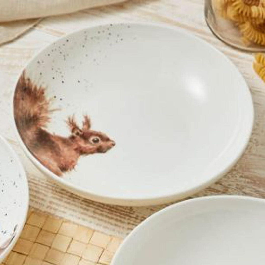 Wrendale Designs Porzellan Pasta- &amp; Suppenteller Eichhörnchen ca 22cmD Royal Worcester tiefer Suppen