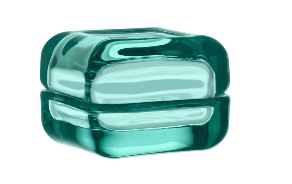 Iittala 111155 Vitriini Box, 60 x 60 mm, wassergrün