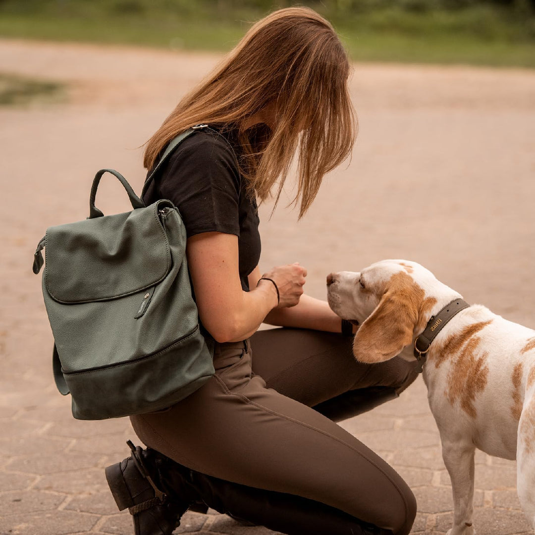 Zwei JANA Rucksack JR13 eucalyptus, Eucalyptus