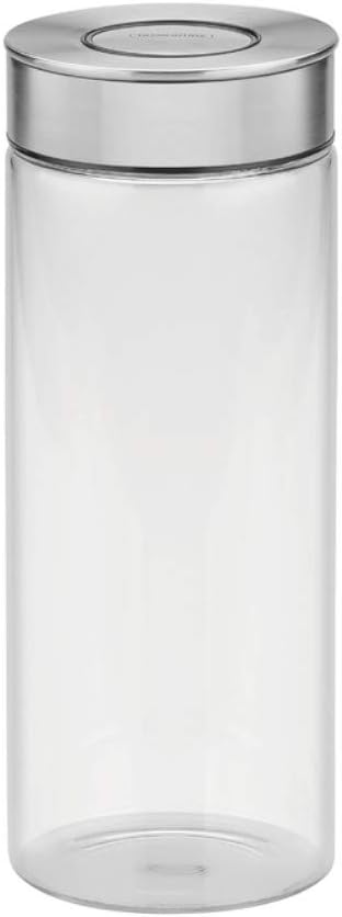 Tramontina Vorratsglas, Ø 10 cm, 1,8 l, Edelstahldeckel, Glas, Transparent, 61227-050, 1,8 Liter, 1,