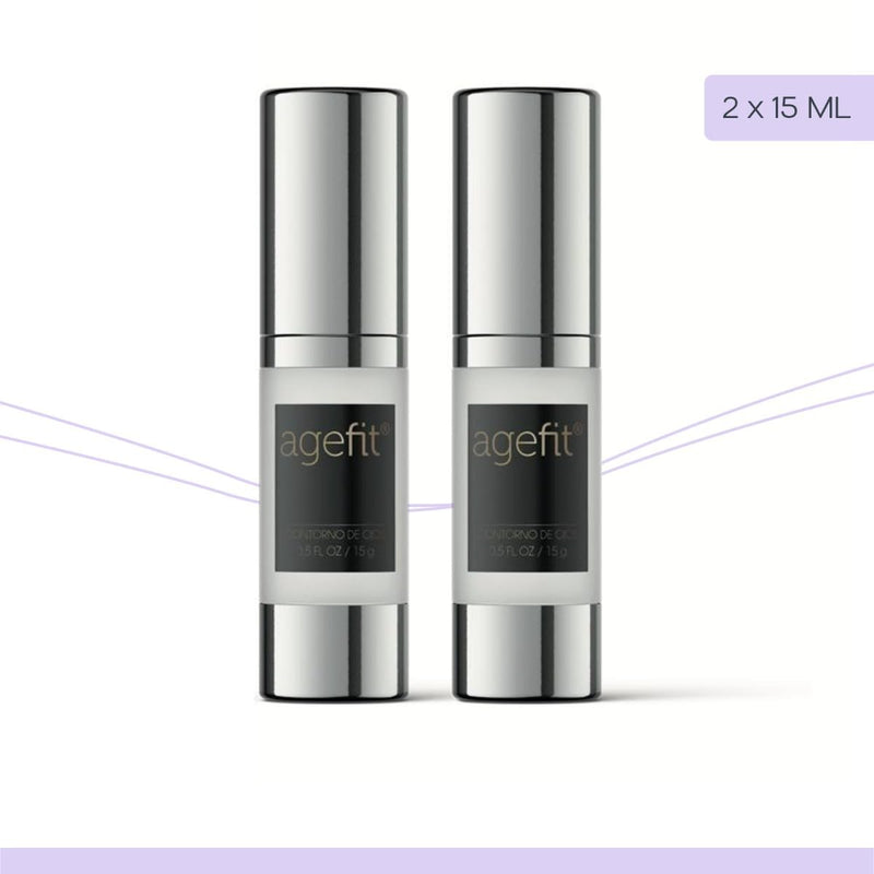 Agefit Anti-Aging Serum Gesichtspflege Augencreme zur Minderung von Falten - Set von 2x 15 ML - Mild