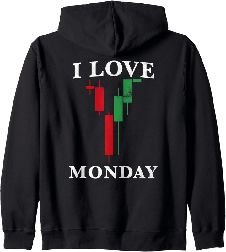 I Love Monday to Trade Forex Kapuzenjacke