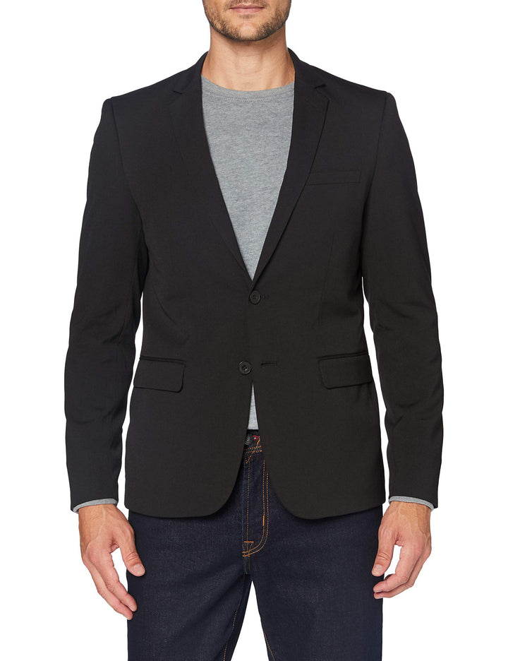 CASUAL FRIDAY CFBernd Blazer Herren Sakko Anzugjacke Slim Fit 48 Black (50003), 48 Black (50003)