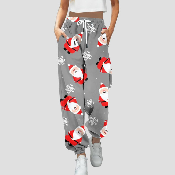Weihnachten Jogginghose Damen, Damen Jogginghose Lang Sporthose High Waist Weihnachts Drucken Traini