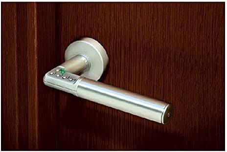 ASSA ABLOY digitaler Türbeschlag Code Handle DIN Rechts - Zimmertürbeschlag mit PIN-Code - Silber