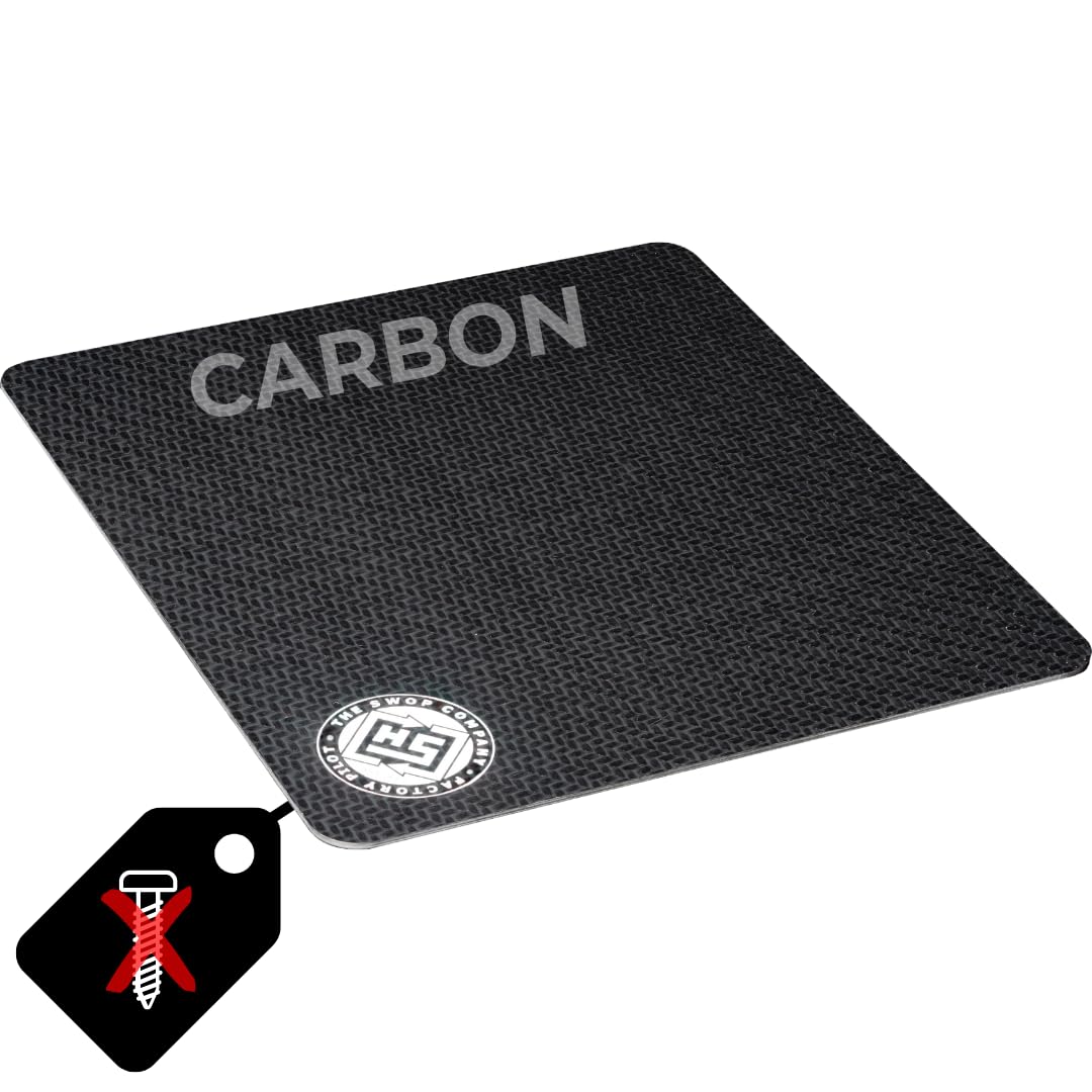 HS | Carbon Motorrad Kennzeichenplatte, Deutschland 175 x 195 mm, Deutschland 175 x 195 mm