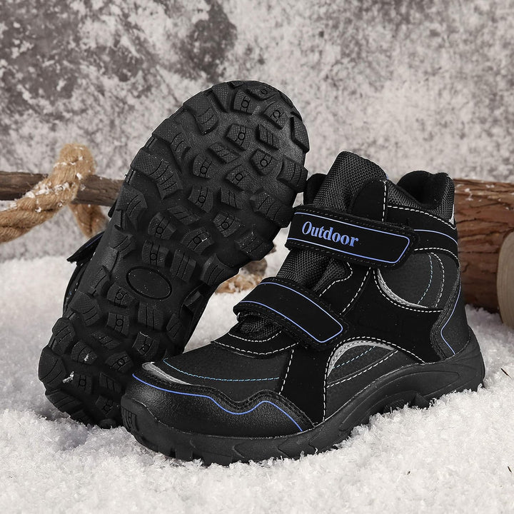 ZYLDK Kinder Winterschuhe Warm Gefütterte Winterboots Jungen Mädchen Trekkingschuhe Schneestiefel Ba