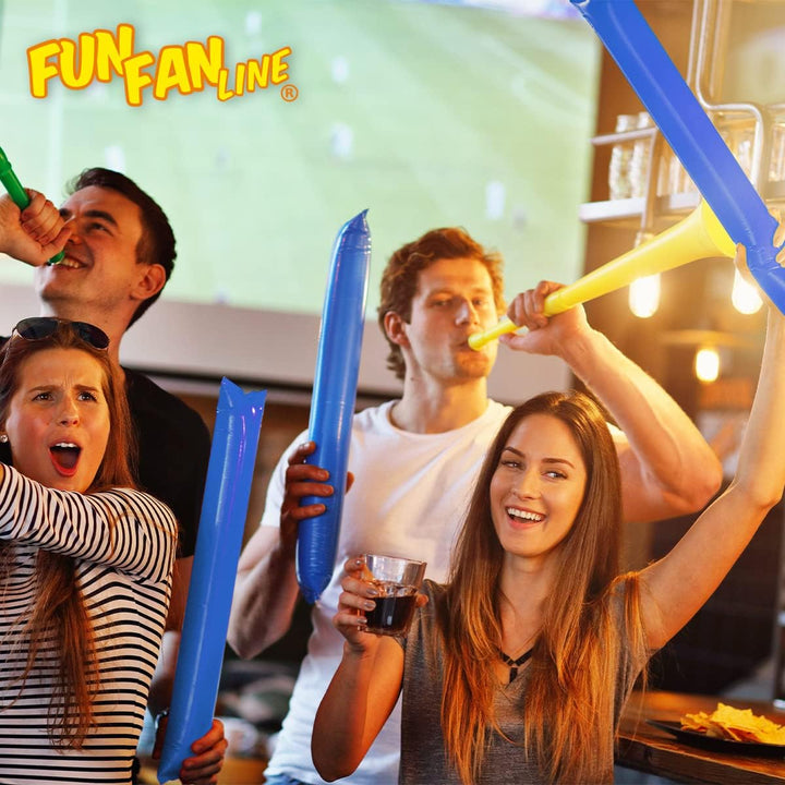 FUN FAN LINE®- Bam Bam Inflatable Stick Set für fussball Party, musikparty, Geburtstagsfeier. krachm