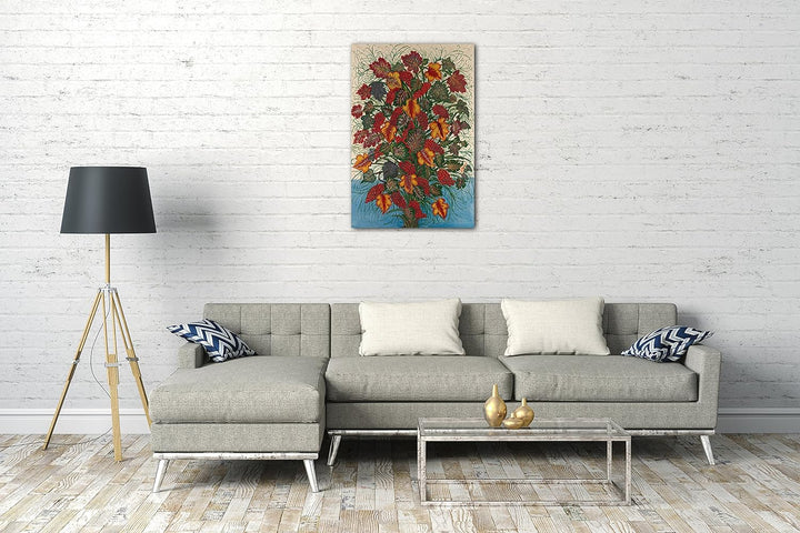 Printed Paintings Leinwand (80x120cm): Séraphine Louis - Der grosse Blumenstrauss 80x120 cm, 80x120