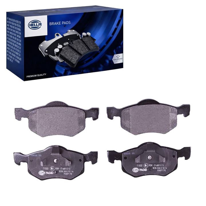 HELLA PAGID 8DB 355 010-141 Bremsbelagsatz - T1322 - Dicke/Stärke: 18.3mm - Bremssystem: Teves - nic