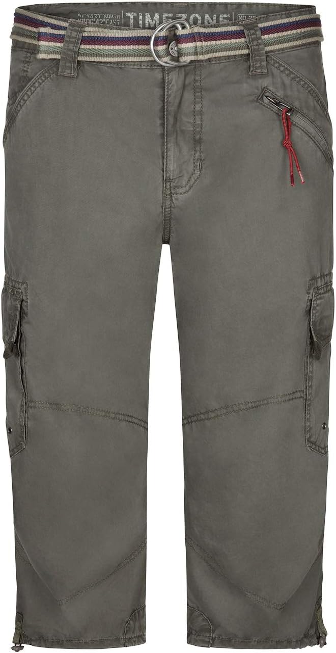 Timezone Herren Shorts 30W Grün (Washed Oliv 4064), 30W Grün (Washed Oliv 4064)