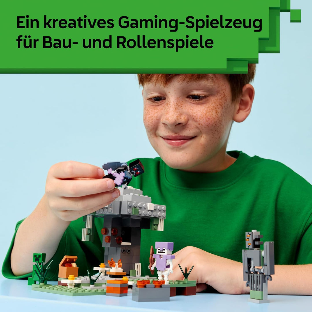 LEGO Minecraft Blasser Garten - Kreatives Spielzeug für Kinder - Spielzeugbiom für Jungen und Mädche