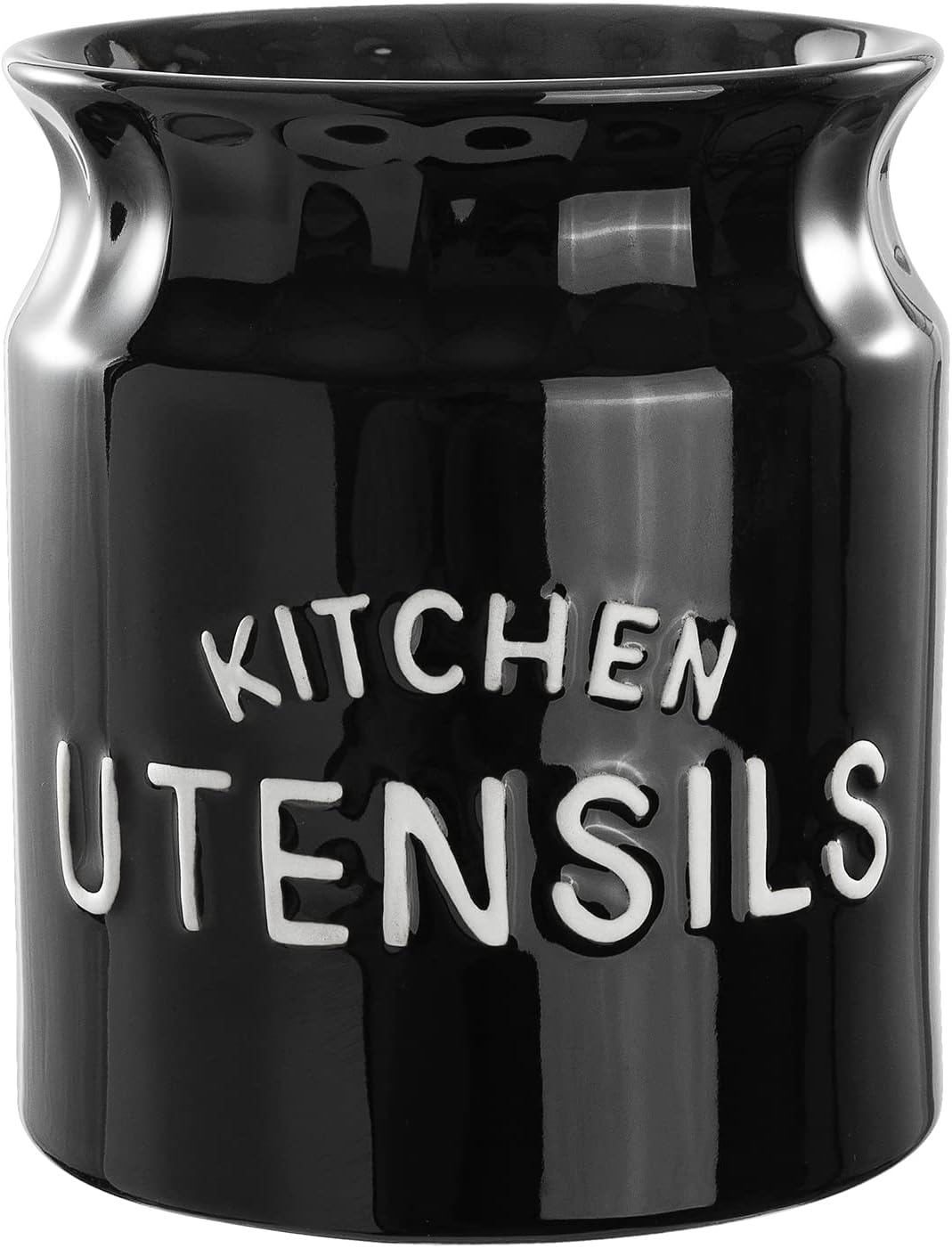 Karisky Kitchen Utensilhalter, grosser Bauernhaus Utensilhalter für Arbeitsplatten, dekorative Keram