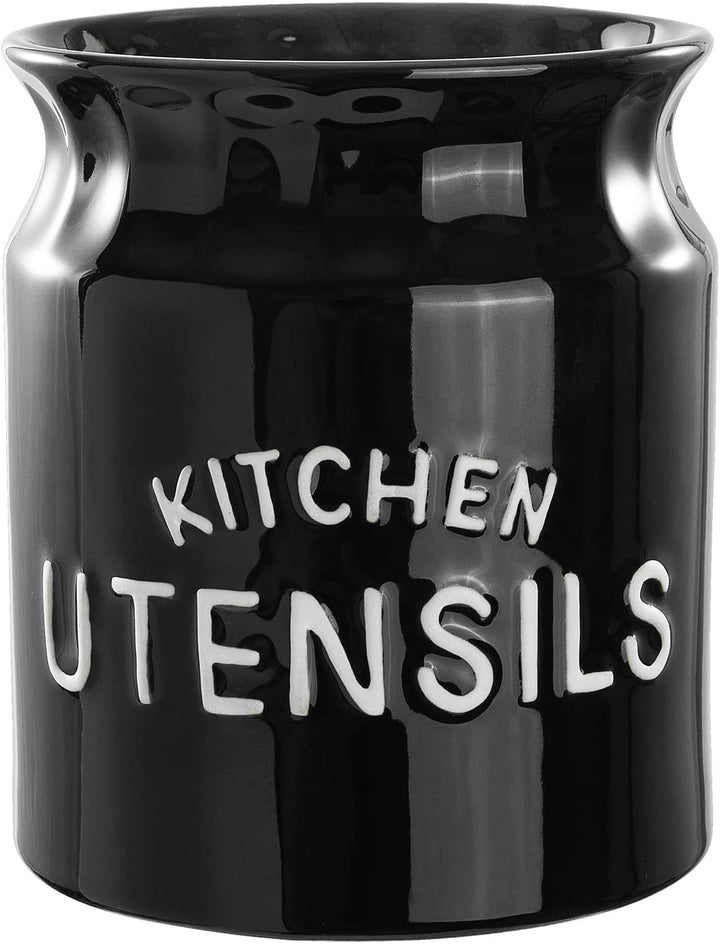 Karisky Kitchen Utensilhalter, grosser Bauernhaus Utensilhalter für Arbeitsplatten, dekorative Keram