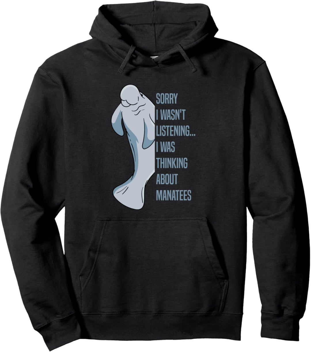 Nachdenken über Seekühe Ozean Meerestiere Wildtiere Pullover Hoodie
