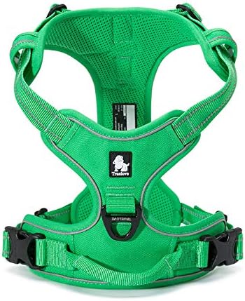 WINHYEPET Truelove Hundegeschirr No-Pull Reflektierendes verstellbar Haustiergeschirr mit 2 Leinencl