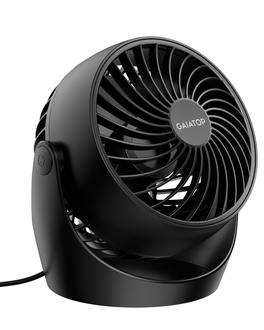 Gaiatop Tragbarer Tischventilator, 14 cm kleiner Elektrischer Ventilator mit 3 Geschwindigkeiten für