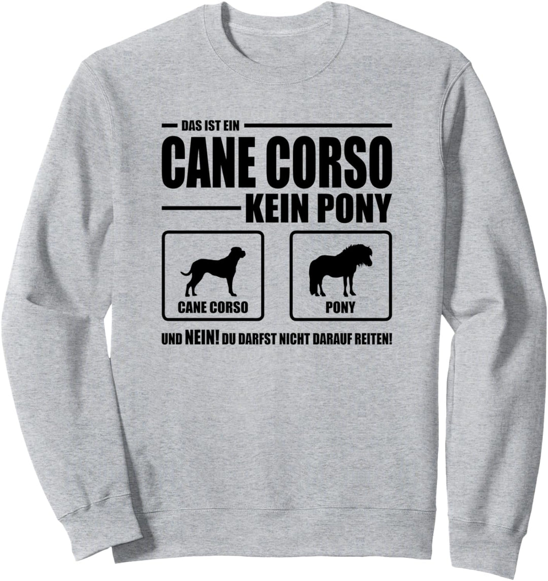 Cane Corso Italiano Kein Pony Hund Hunde Hundespruch Sweatshirt