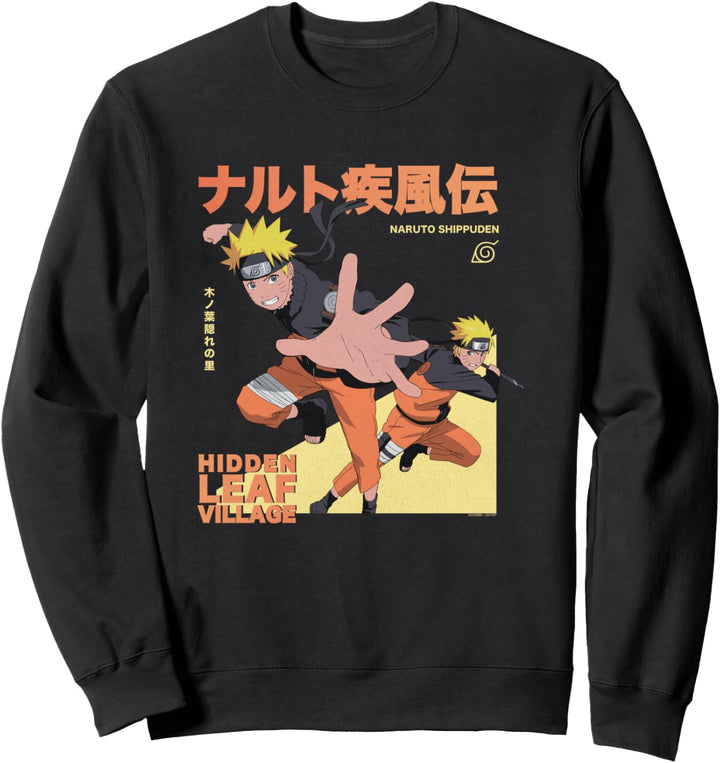 Naruto Shippuden Versteckte Blattposen Sweatshirt