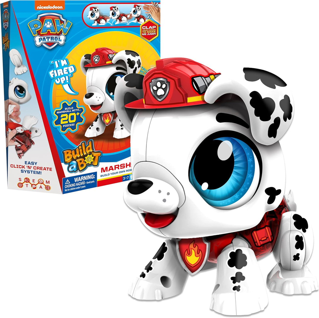 Goliath Build-A-Bot: Paw Patrol Marshall, Bausatz für Kinder ab 3 Jahren, MINT Educational Konstrukt