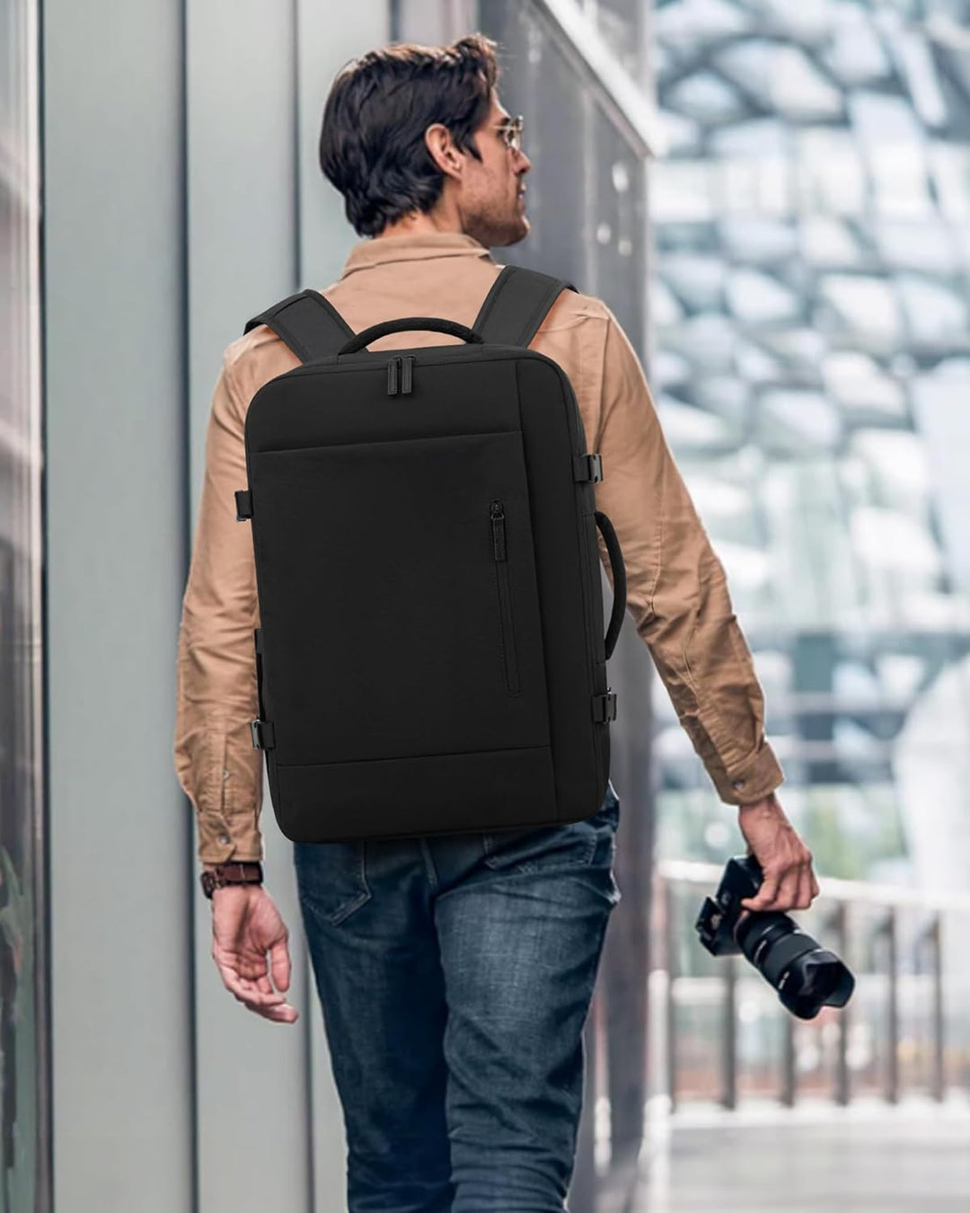 LOVEVOOK Handgepäck Rucksack 45x36x20 für Easyjet, Reiserucksack Herren Damen Flugzeug Klein Tasche