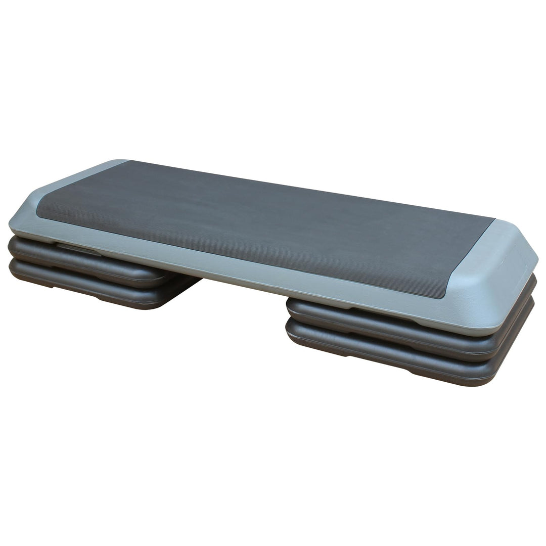 Aerobic Stepper 3-fach Höhenverstellbar Steppbrett 10/15/20 cm, Stepbench für zuhause bis 200 kg, Ru
