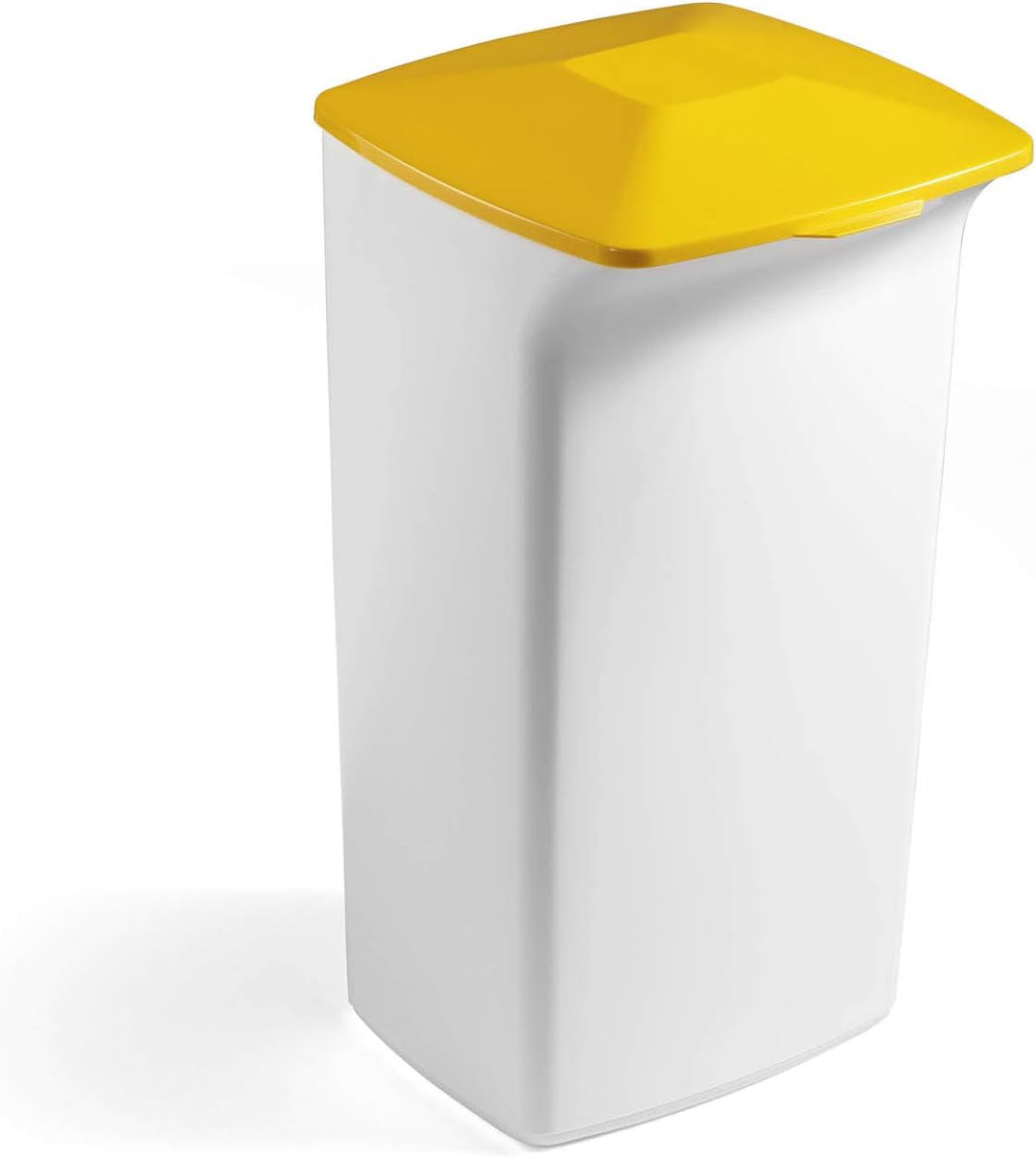 Durable Abfallbehälter Durabin Square 40 Liter, weiss, 1800798010 Behälter Weiss, Behälter Weiss