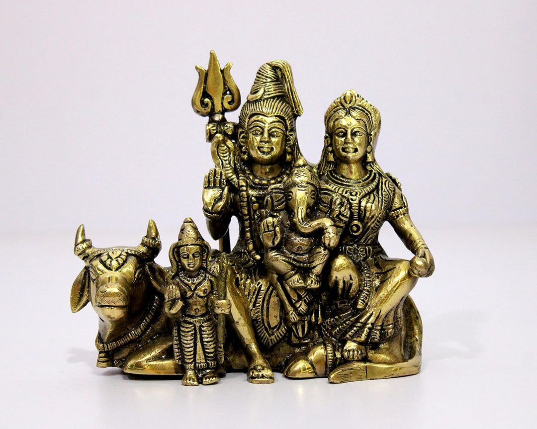 eSplanade Messing Shiv Pariwar – Shiva Familie – Shiv Parvati Shiva Bholenath Shankar Ganesha Nandi