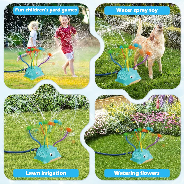 2-in-1-Wassersprinkler-Spielzeug für Erwachsene, Bewässerungsspielzeug für den Garten im Freien mit