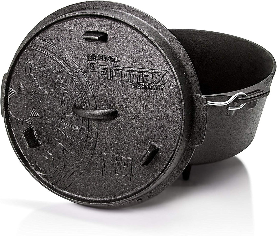 Petromax Feuertopf Starterset ft9 (Dutch Oven mit Standfüssen) inkl. Deckelheber + Schaber