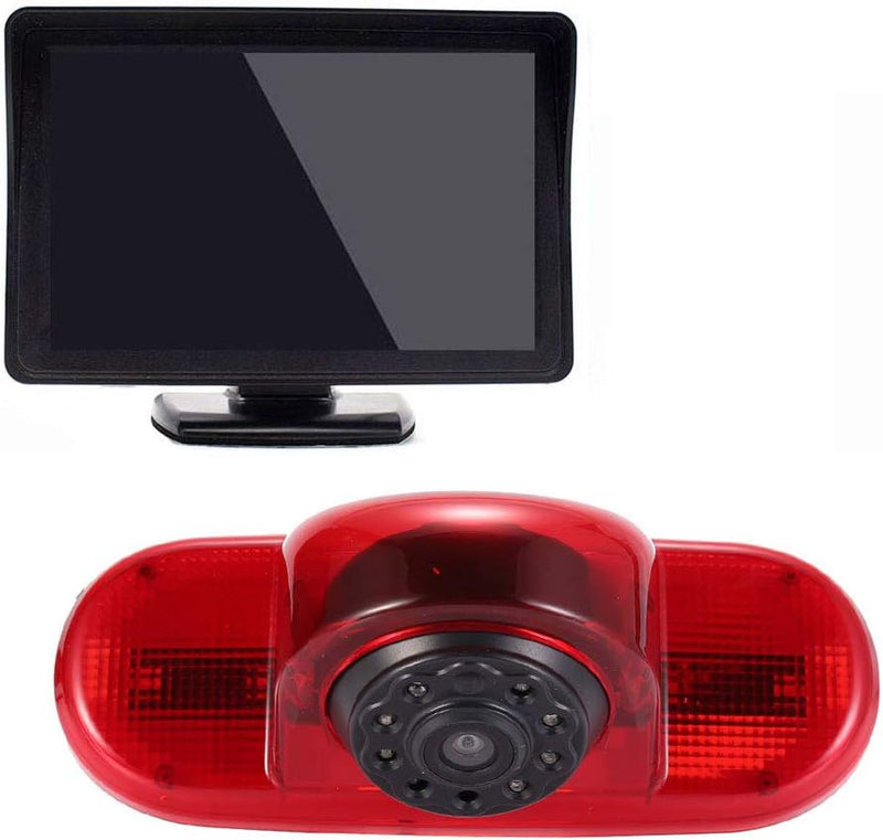 Winkel einstellen Bremsleuchte Kamera Bremslicht Rückfahrkamera mit 4.5" TFT LCD Monitor Ersatz für