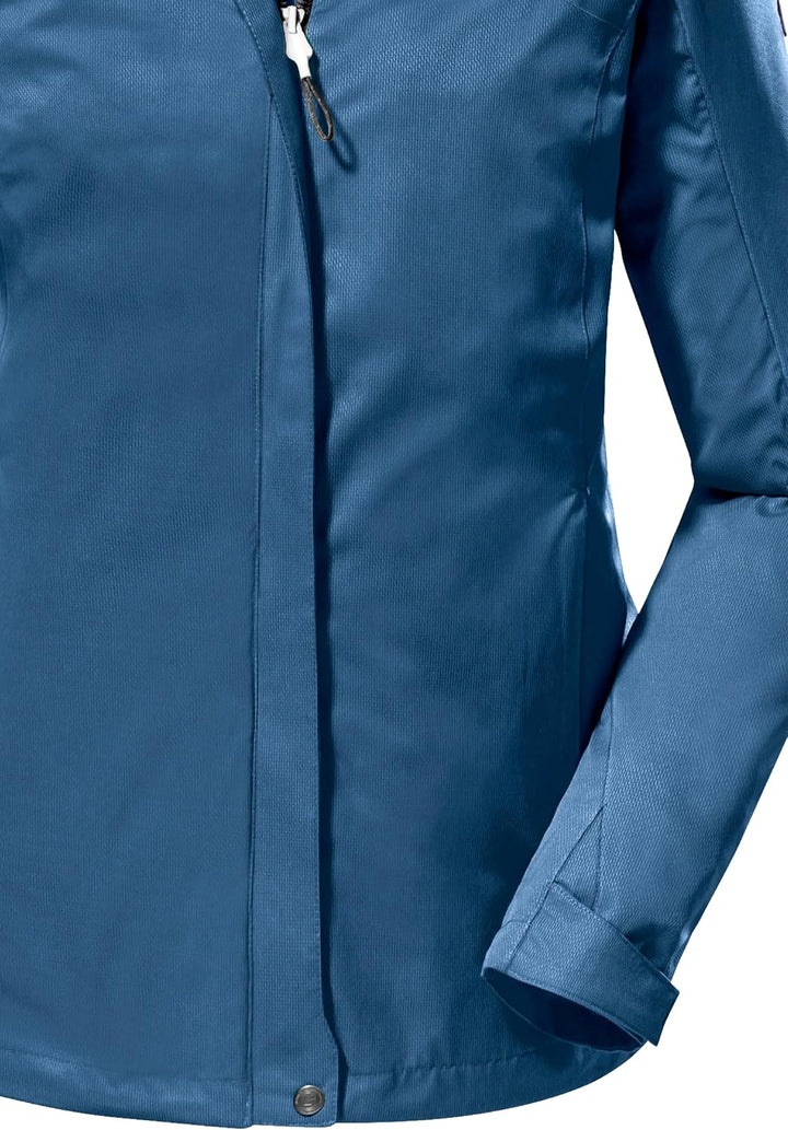 killtec Damen Funktionsjacke/Outdoorjacke mit abzippbarer Kapuze Kurzgrösse KOS 133 KG WMN JCKT dunk