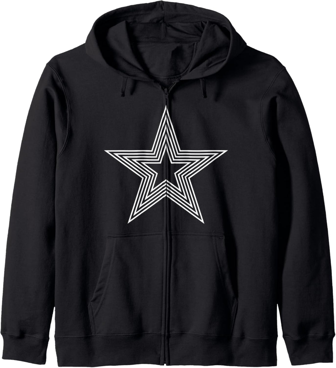 Star Graphic für Rocker Rock Glam Rock Bist du ein Rockstar? Kapuzenjacke