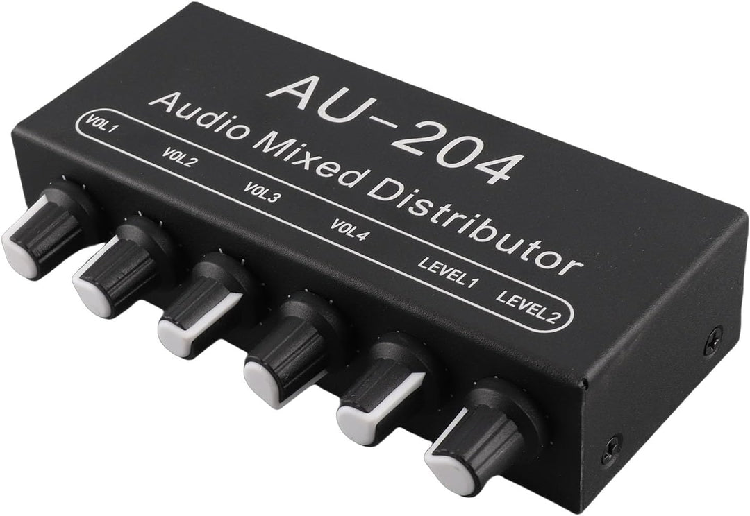 Kleiner Mini-Stereo-Audio-Vorverstärker, 2 Eingänge und 4 Ausgänge, 3,5 Mm, Einzeln Gesteuert, Kopfh