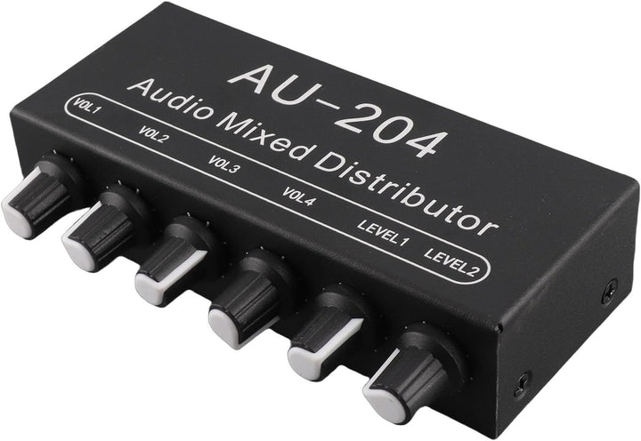Kleiner Mini-Stereo-Audio-Vorverstärker, 2 Eingänge und 4 Ausgänge, 3,5 Mm, Einzeln Gesteuert, Kopfh