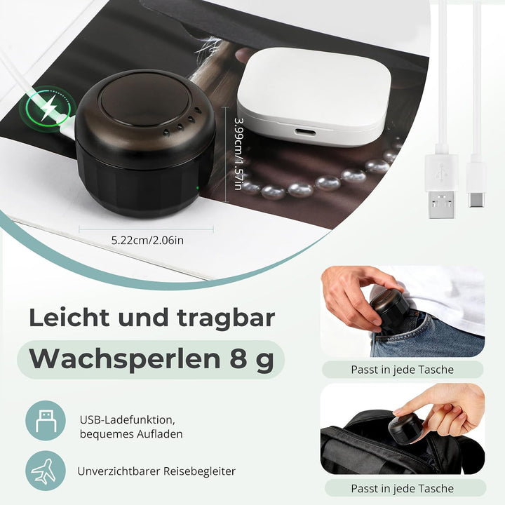 Nasenhaarentferner, Nasenhaar Wachs, Waxing Set für Männer und Frauen, Mini Wax Maschine mit 100g Wa