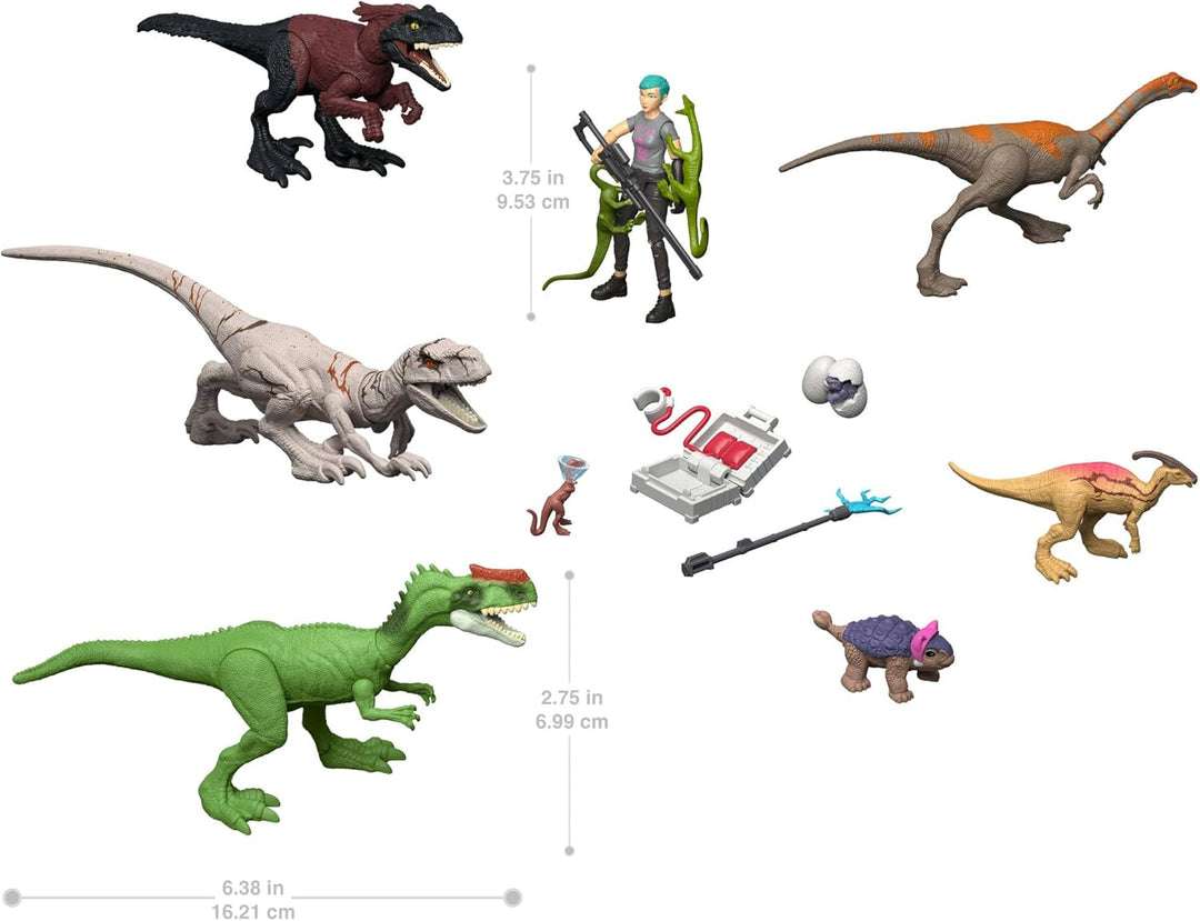Jurassic World Chaostheorie Exklusiver Adventskalender mit 12 Türchen, 12 Tage voller Überraschungen