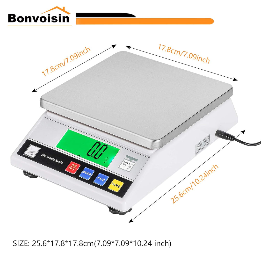 Bonvoisin 7500, 0.1g Zählwaage 3-10 kg OPTIONAL, 0,1 g Digitale Genaue Analytische Elektronische Waa