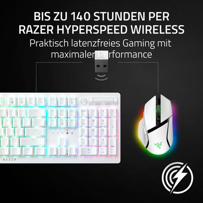 Razer Basilisk V3 Pro - Kabellose Gaming-Maus (Razer HyperScroll Tilt Wheel, Focus Pro 30K Optischer