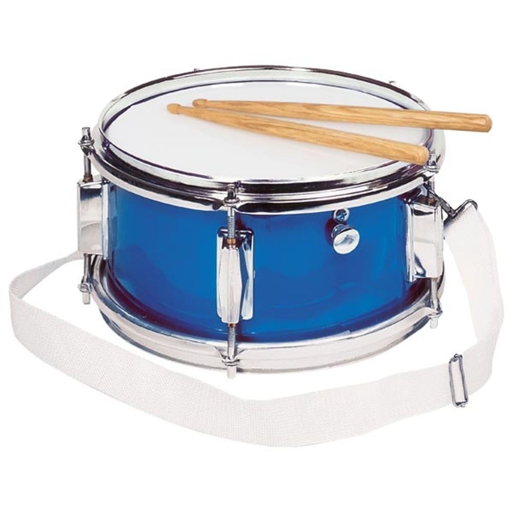 Gollnest&Kiesel 14015 Spielmannszugstrommel mit Snare Blau Single, Blau Single