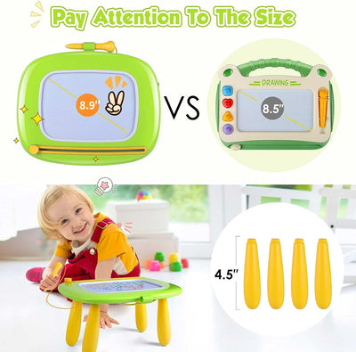 Smasiagon Magnetische Maltafel Zaubertafel für Kinder, Bunte Löschbare Magnettafel Zeichentafel mit