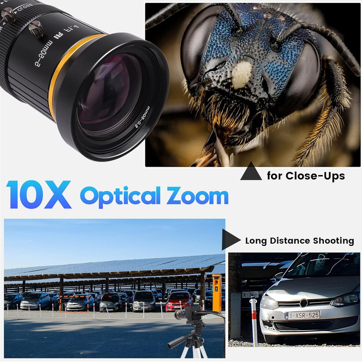 SvPro 4K USB HDMI Kamera Streaming Webcam mit 5-50mm Zoom Objektiv Manueller Fokus H.264 H.265 CS Mo