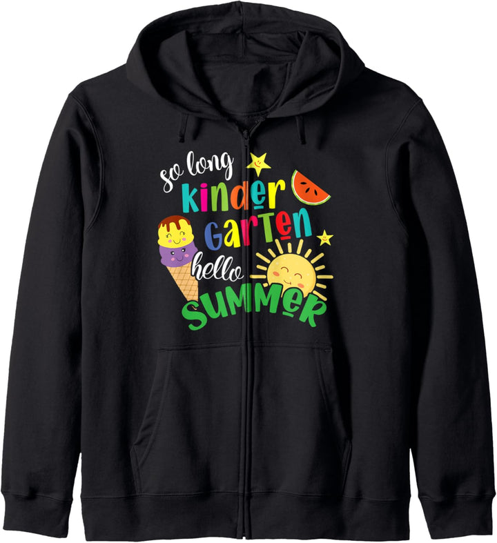 So Long Kindergarten Hello Summer Last Day of School Kapuzenjacke
