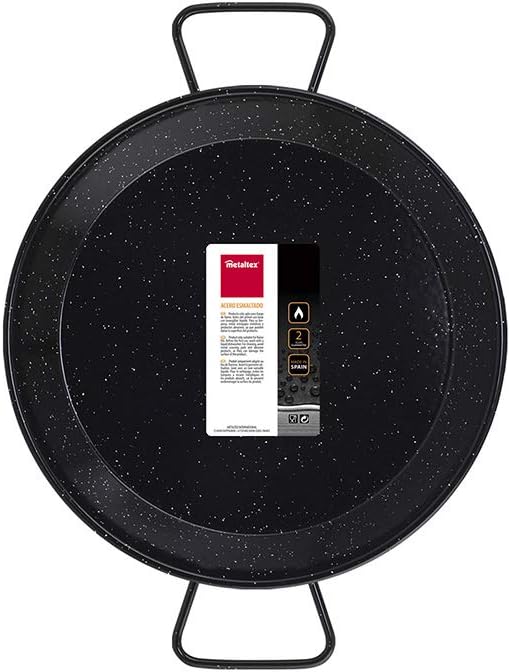 Metaltex - Paellabehälter aus emailliertem Stahl, 5 Portionen, 32 cm Emaille 5 Raciones, Emaille 5 R
