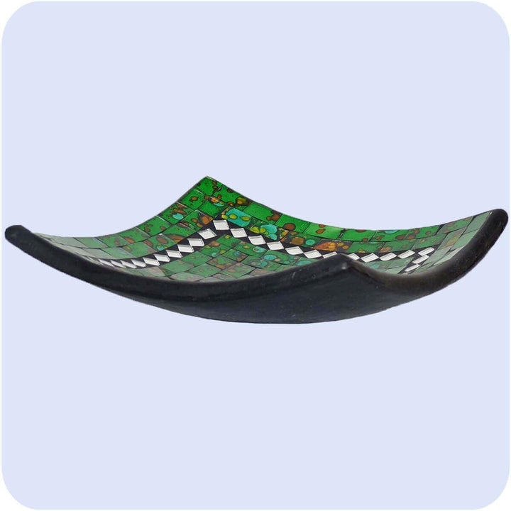 Simandra Mosaikschale Tonschale Glasschale Dekoschale Mosaik Kunsthandwerk Glassteine Deko Quadrat S