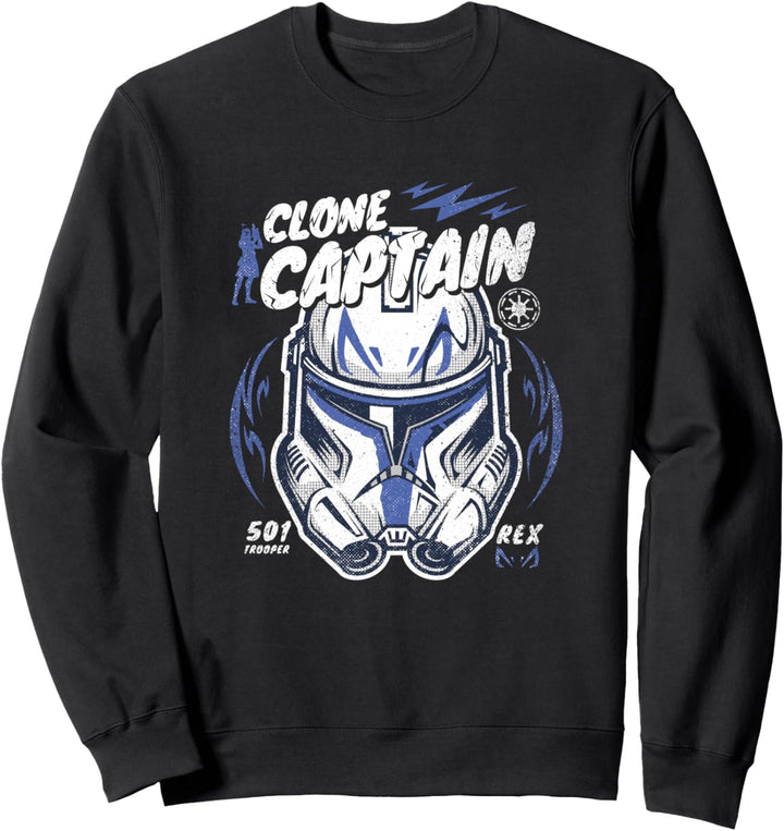 Star Wars Clone Captain Head Shot Portrait Sweatshirt