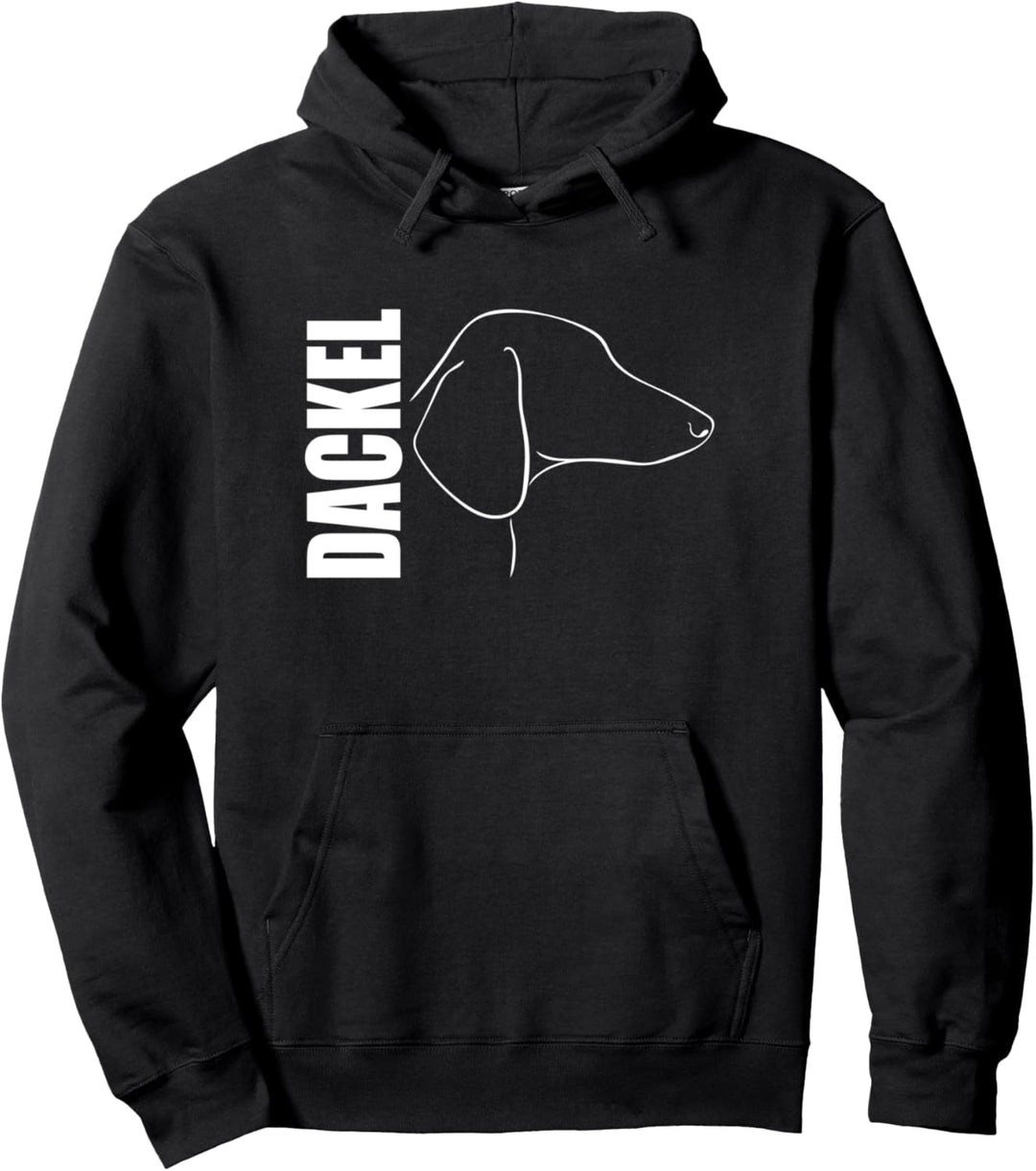 Dackel Profil Hunderasse Jagdhund Hunde Pullover Hoodie