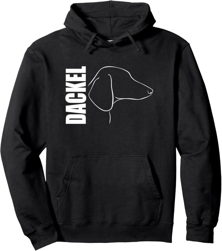 Dackel Profil Hunderasse Jagdhund Hunde Pullover Hoodie