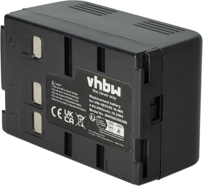 vhbw Akku kompatibel mit Panasonic NV-VX55EG, NV-A1/E, NV-A3/E, NV-CS1/E, NV-R10/E, NV-S85/E Videoka